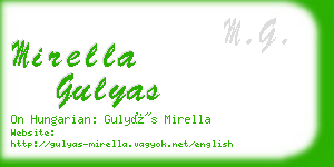mirella gulyas business card
